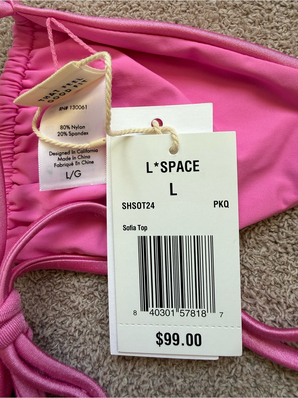 NEW - l*space - SET - Rosette Sofia Top / Lennox Bottom Classic - PINK QUARTZ - Picture 11 of 11